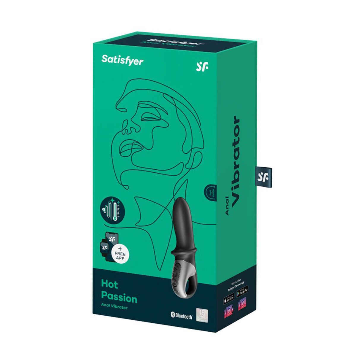 Triušio vibracija Satisfyer Hot Passion Juoda